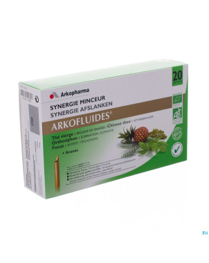 Arkofluide synergie minceur unicadose 20