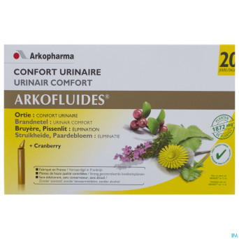 Arkofluide confort urinaire unicadose 20
