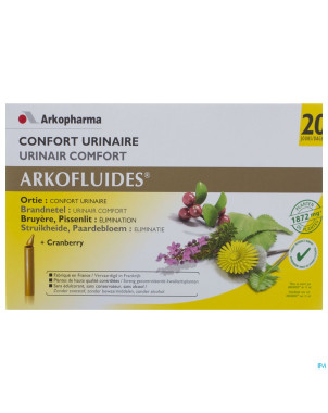 Arkofluide confort urinaire unicadose 20