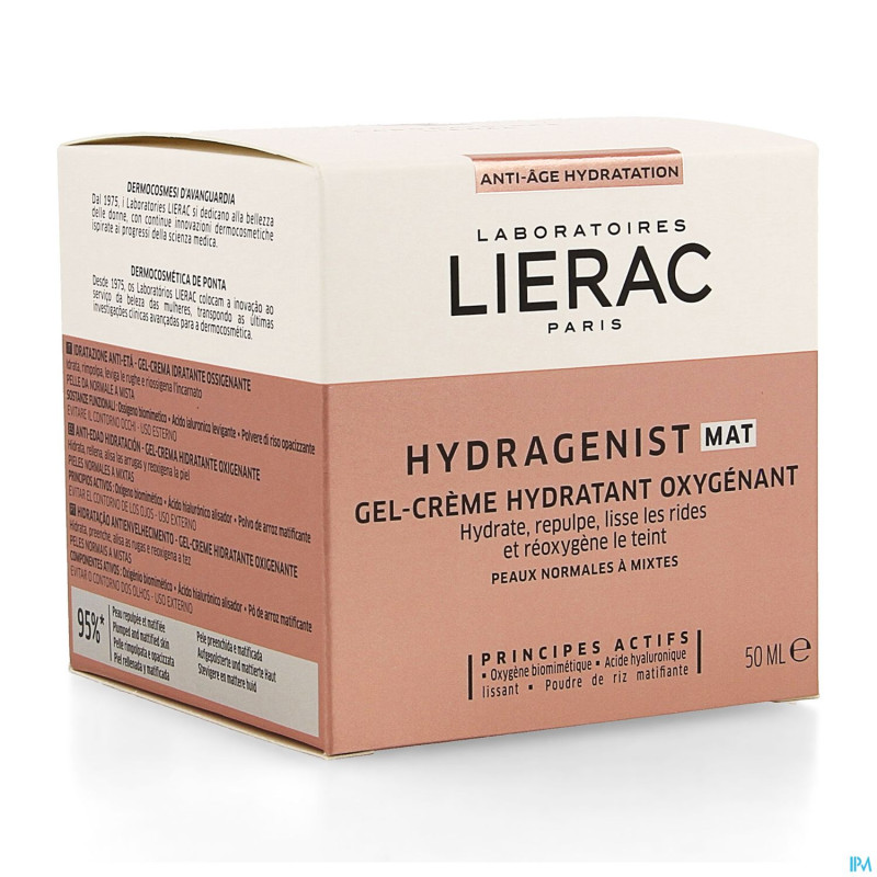 Lierac hydragenist gel-creme pn-m pot 50ml