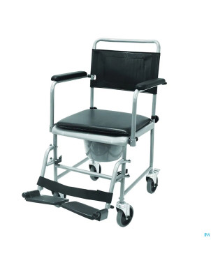 Chaise percee toilette roues+supports-pieds drive