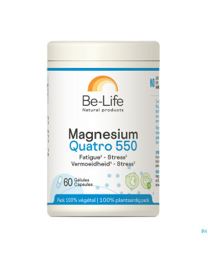 Magnesium quatro 550 be life    pot caps  60