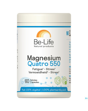 Magnesium quatro 550 be life    pot caps  60