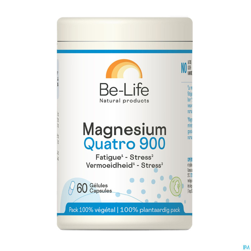 Magnesium quatro 900 be life    pot caps  60