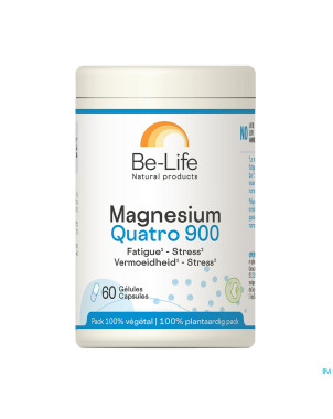 Magnesium quatro 900 be life    pot caps  60