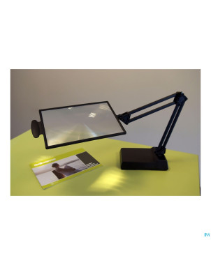 Loupe sur support agrandissement 4x25x18cm   advys