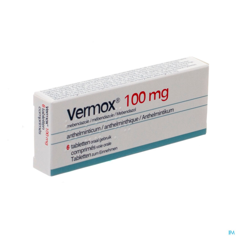 Vermox 100mg tabl 6 x 100mg pip