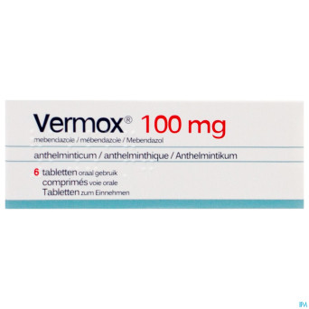 Vermox 100mg tabl 6 x 100mg pip