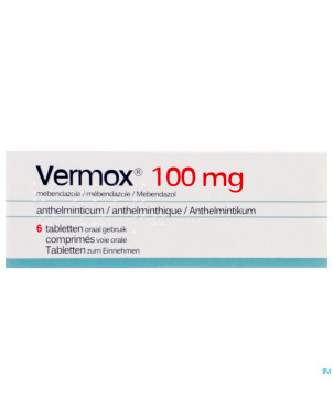 Vermox 100mg tabl 6 x 100mg pip
