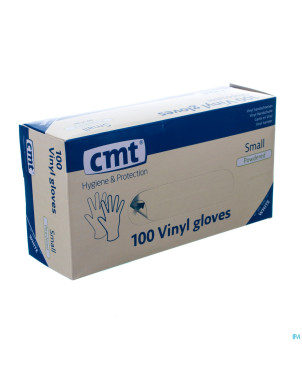 Cmt gants vinyl poudre    s 100