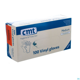 Cmt gants vinyl poudre    m 100