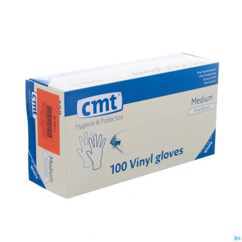 Cmt gants vinyl poudre    m 100