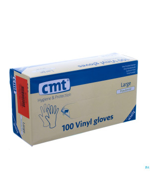 Cmt gants vinyl poudre    l 100