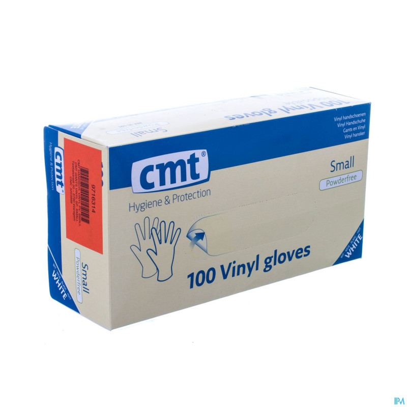 Cmt gants vinyl s/poudre    s 100