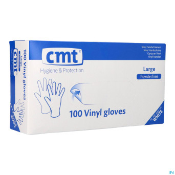 Cmt gants vinyl s/poudre    l 100