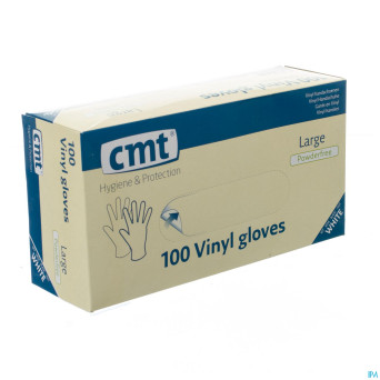 Cmt gants vinyl s/poudre    l 100