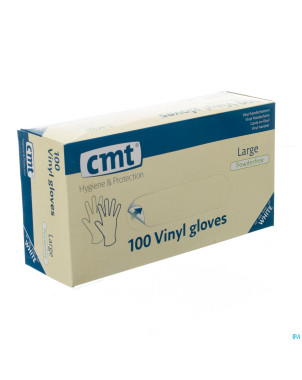 Cmt gants vinyl s/poudre    l 100