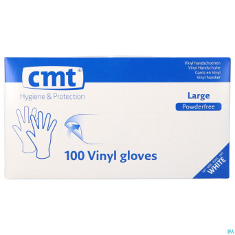 Cmt gants vinyl s/poudre    l 100