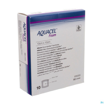 Aquacel pans mousse adh hydrofiber  10,0x10,0cm 10