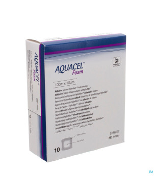 Aquacel pans mousse adh hydrofiber  10,0x10,0cm 10