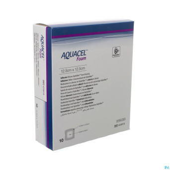 Aquacel pans mousse adh hydrofiber  12,5x12,5cm 10