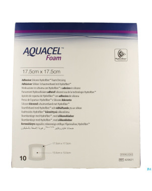 Aquacel pans mousse adh hydrofiber  17,5x17,5cm 10