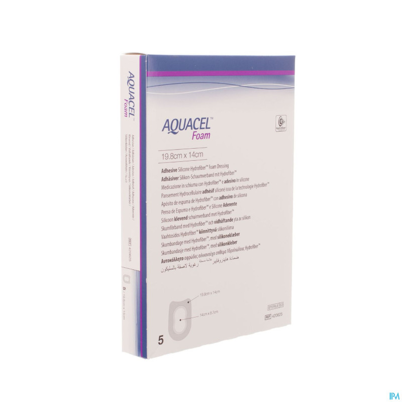 Aquacel pans mousse adh hydrof.talon19,8x14,0cm  5