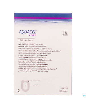 Aquacel pans mousse adh hydrof.talon19,8x14,0cm  5