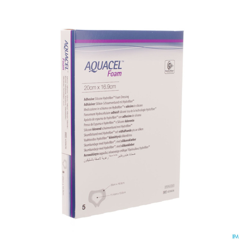Aquacel pans mousse adh hydrof.sacr.19,8x14,0cm  5