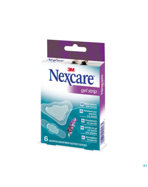 Nexcare 3m gel strips lavender assorti 6