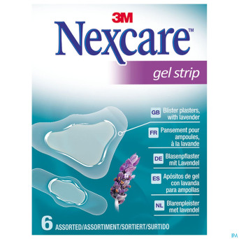 Nexcare 3m gel strips lavender assorti 6