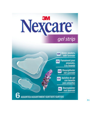 Nexcare 3m gel strips lavender assorti 6