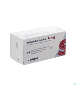 Tolterodine sandoz 4 mg caps liber prol 84