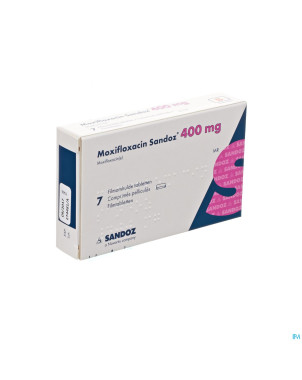Moxifloxacin sandoz 400 mg comp pell  7