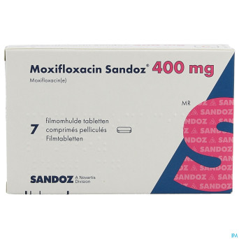 Moxifloxacin sandoz 400 mg comp pell  7