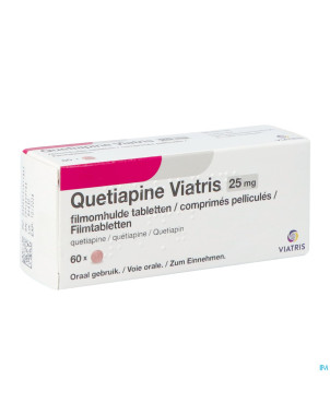 Quetiapine viatris 25mg comp pell 60