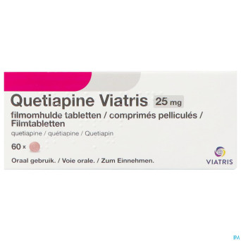Quetiapine viatris 25mg comp pell 60