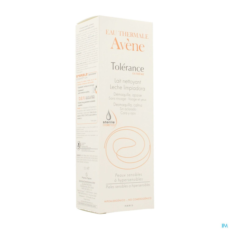 Avene tolerance extreme lait nettoyant  tube 200ml