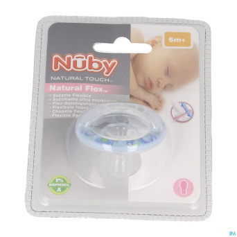 Nuby nt nat. sucette flex silic.cerise +6m 1 67554