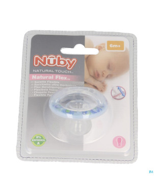 Nuby nt nat. sucette flex silic.cerise +6m 1 67554