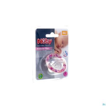 Nuby nt nat. sucette flex silic.cerise +6m 1 67554