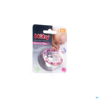 Nuby nt nat. sucette flex silic.cerise +6m 1 67554