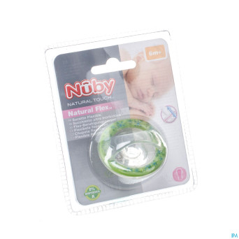 Nuby nt nat. sucette flex silic.cerise +6m 1 67554
