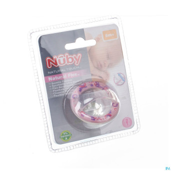 Nuby nt nat. sucette flex silic.cerise +6m 1 67554