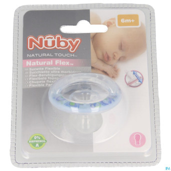 Nuby nt nat. sucette flex silic.cerise +6m 1 67554