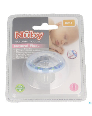 Nuby nt nat. sucette flex silic.cerise +6m 1 67554