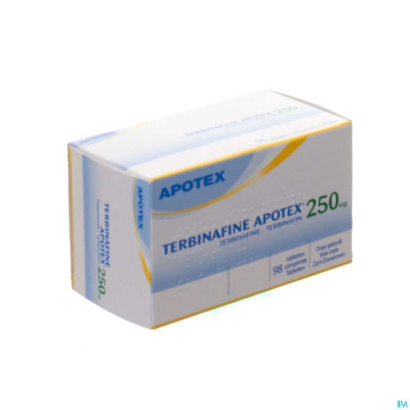 Terbinafine apotex 250 mg tabl 98 x 250 mg