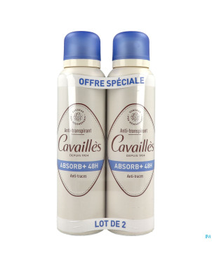 Roge cavailles deo spray invisible duo    2x150ml