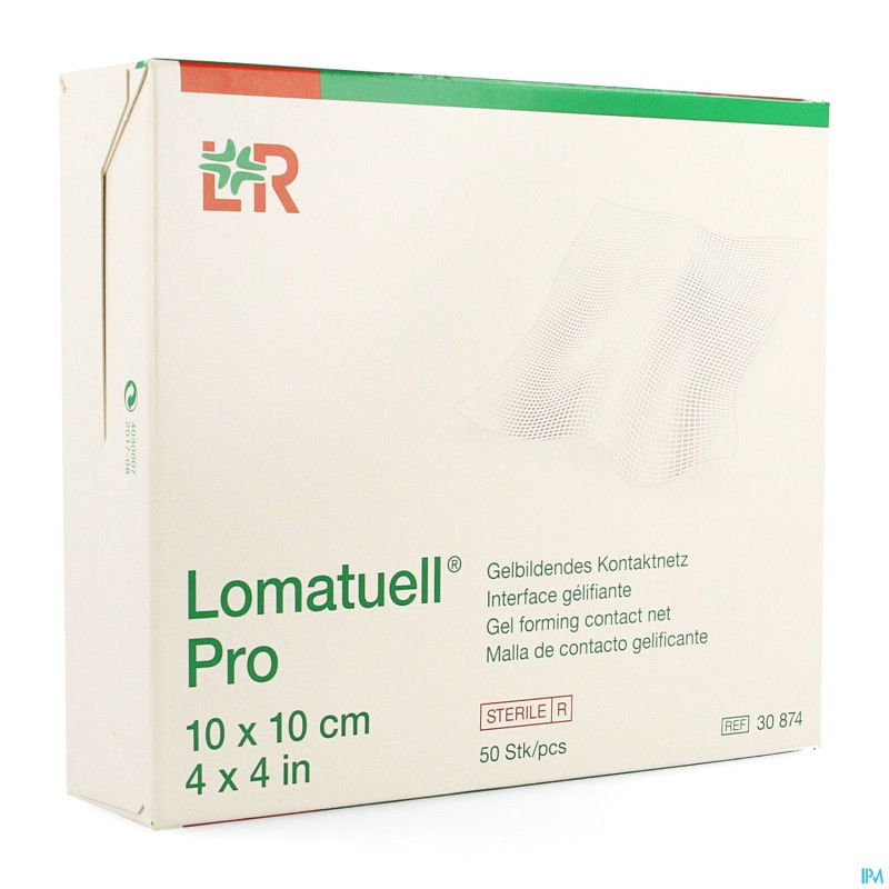 Lomatuell pro compresse ster 10x10cm 50 30874