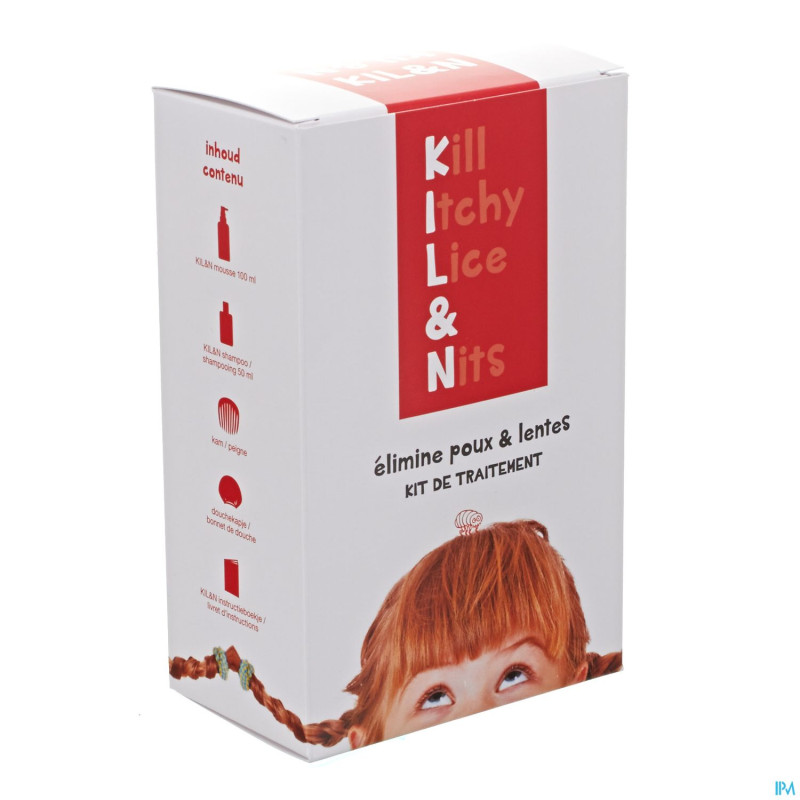 Kil&n mousse kit a/poux-lentes 100ml
